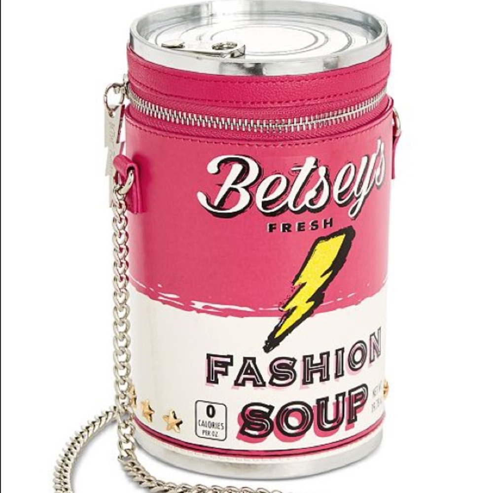 Betsey Johnson Fashion Soup Can purse - RARE Sold Out